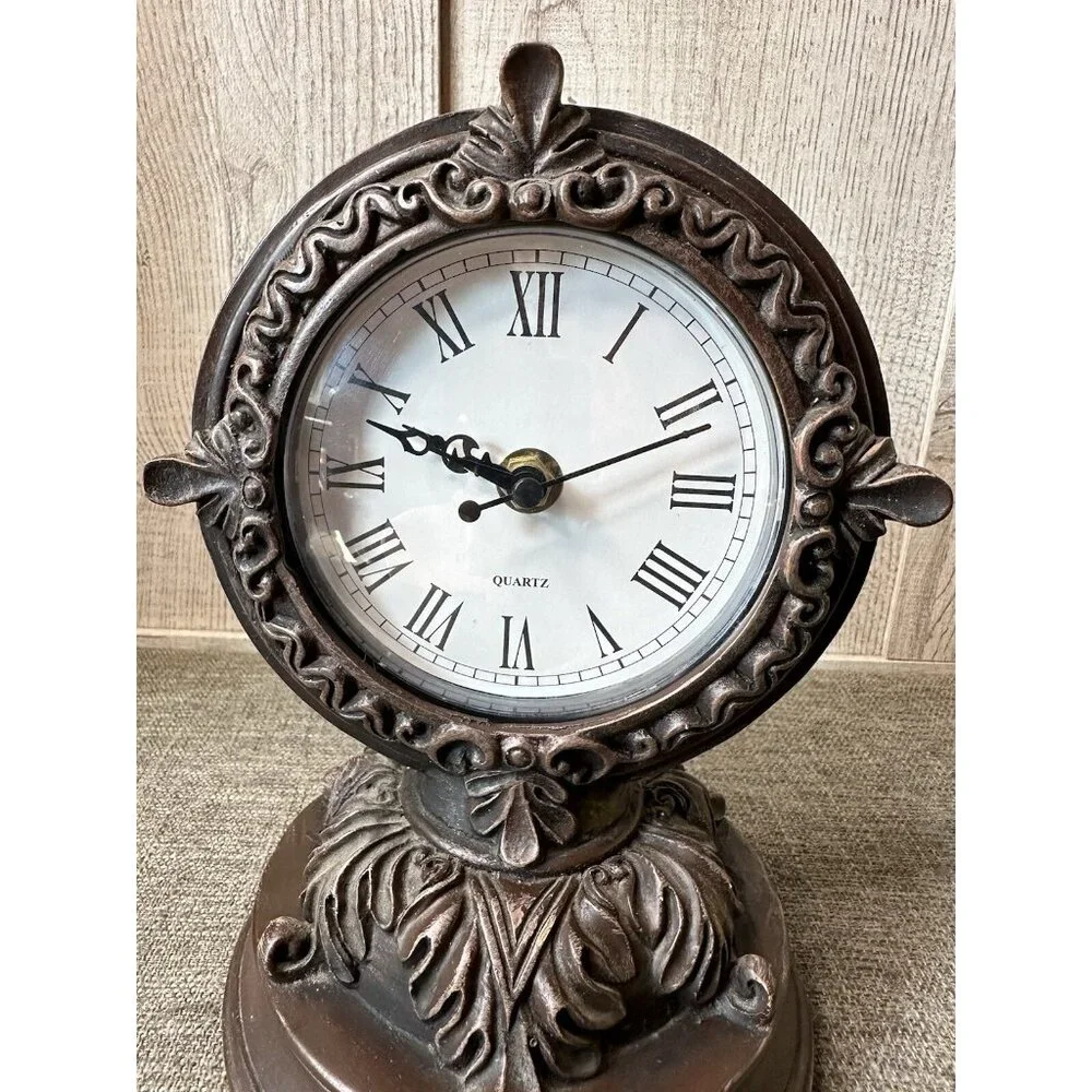 Cracker Barrel Western Design Shelf Home Quartz Battery Clock Rustic Farmhouse